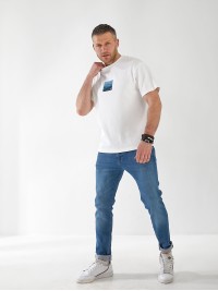 Джинси Maxon Straight чоловічі синього кольору