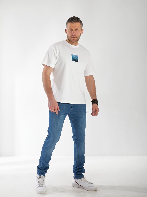 Джинси Maxon Straight чоловічі синього кольору