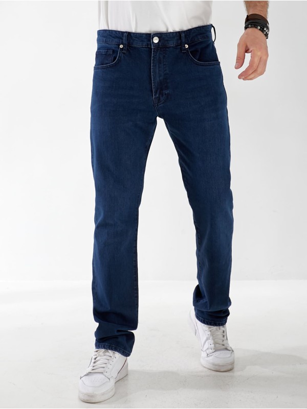 Джинси Antonie Straight чоловічі темно-синього кольору