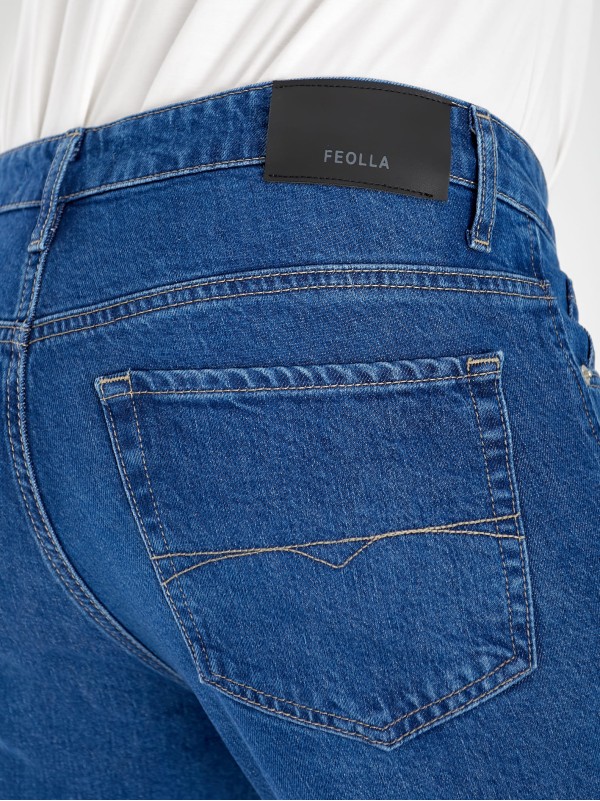 Джинси Antonie Straight чоловічі синього кольору