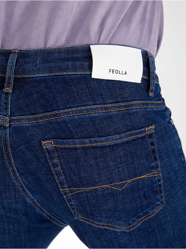 Джинсы Keagen Straight мужские темно-синего цвета