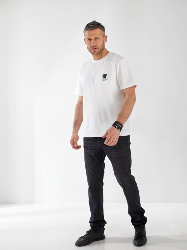 Джинси Gyan Straight чоловічі темно-сiрого кольору