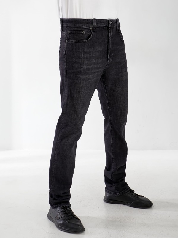 Джинси Gyan Straight чоловічі темно-сiрого кольору