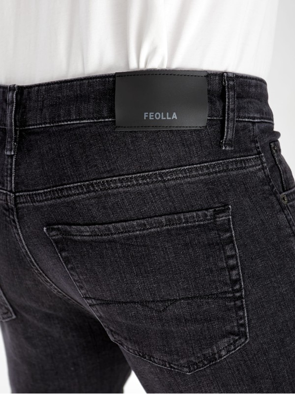 Джинси Gyan Straight чоловічі темно-сiрого кольору