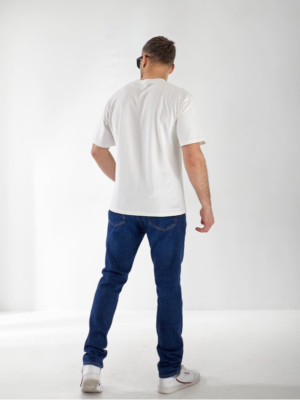 Джинсы Lupin Straight мужские синего цвета