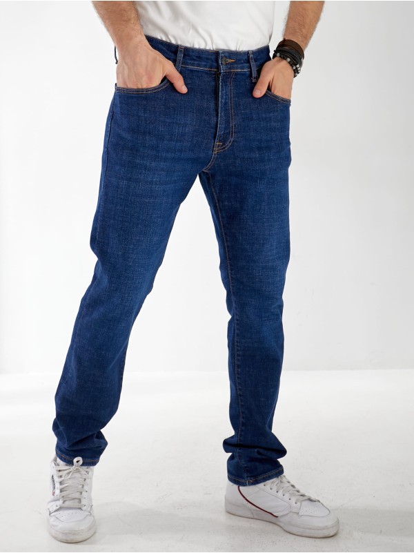 Джинсы Lupin Straight мужские синего цвета