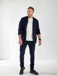 Джинсы Maxen Skinny мужские темно-синего цвета