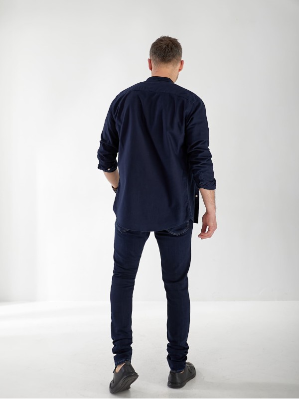 Джинсы Maxen Skinny мужские темно-синего цвета