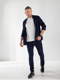 Джинсы Maxen Skinny мужские темно-синего цвета