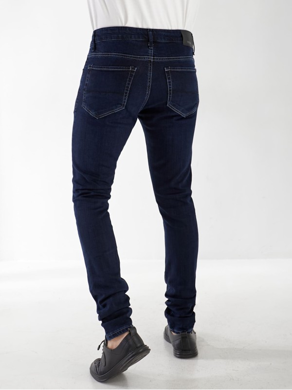 Джинсы Maxen Skinny мужские темно-синего цвета