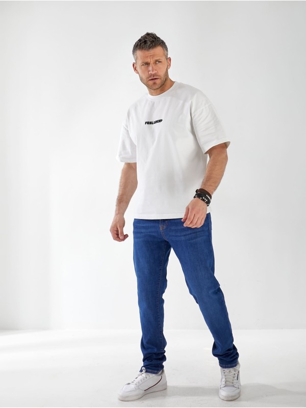 Джинси Phonex Tapered чоловічі синього кольору