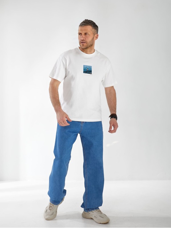 Джинсы Debbie Loose мужские светло-синего цвета