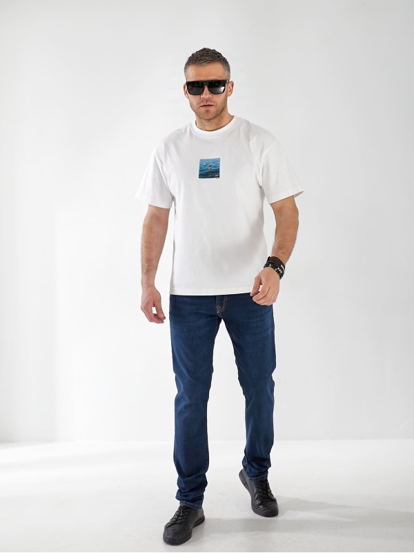 Джинси Marlin Skinny чоловічі темно-синього кольору