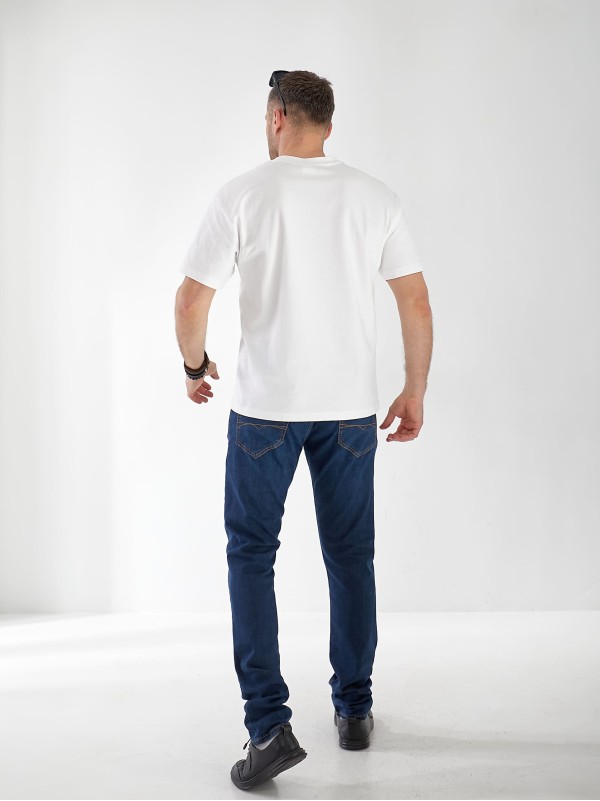 Джинсы Marlin Skinny мужские темно-синего цвета