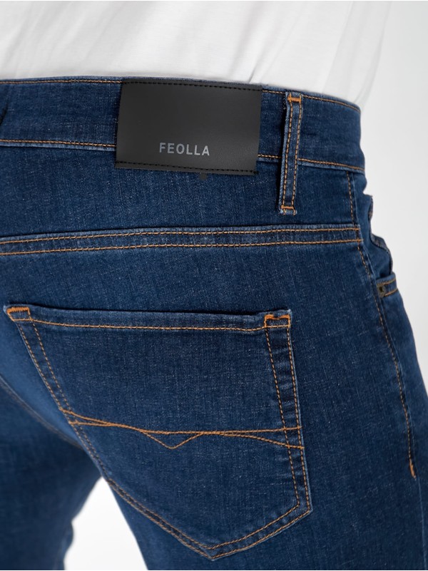 Джинсы Marlin Skinny мужские темно-синего цвета