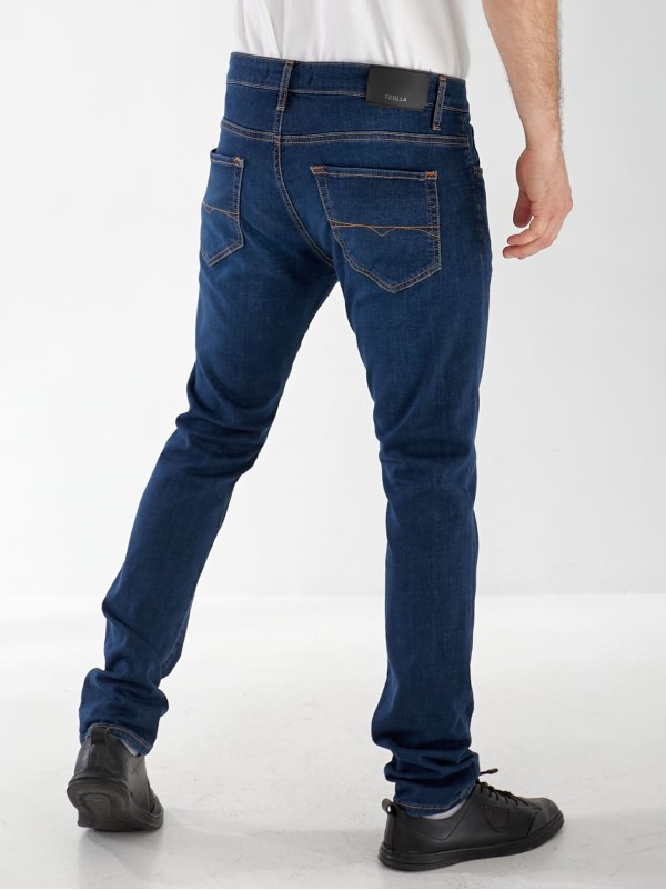 Джинсы Marlin Skinny мужские темно-синего цвета