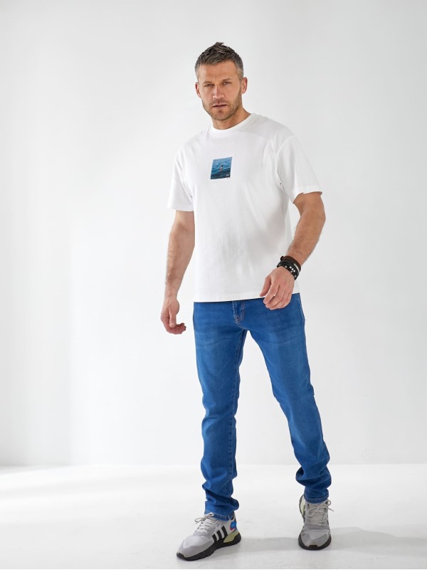 Джинси Soho Skinny чоловічі свiтло-синього кольору