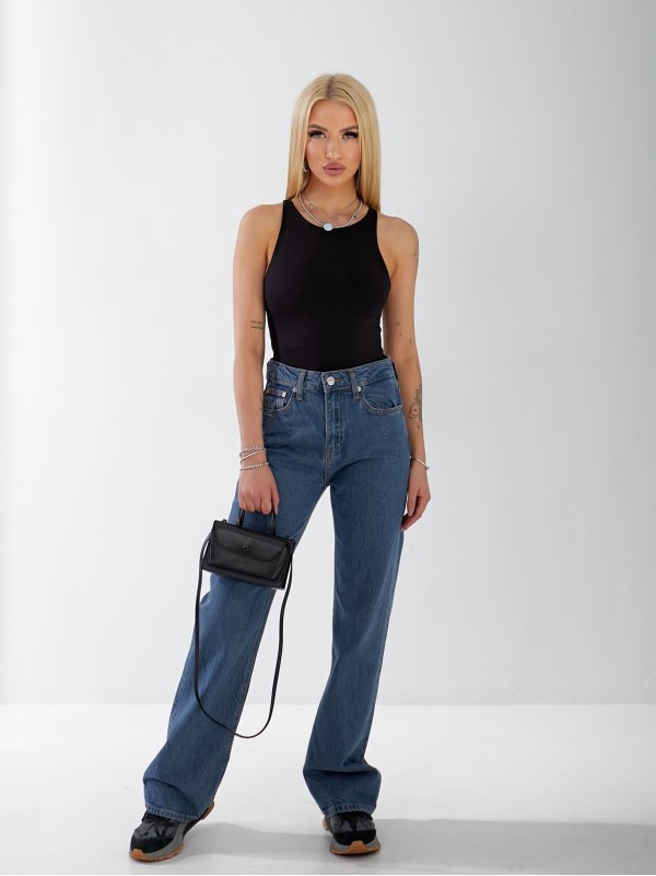 Джинсы Minimal Wide leg женские синего цвета