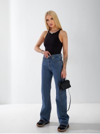 Джинси Minimal Wide leg жіночі  синього кольору