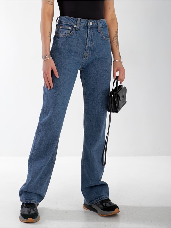 Джинси Minimal Wide leg жіночі  синього кольору