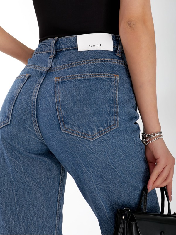 Джинси Minimal Wide leg жіночі  синього кольору