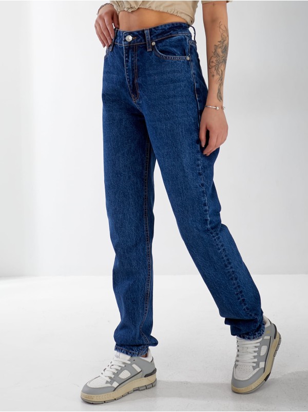 Джинси Stanley Mom жіночі  синього кольору