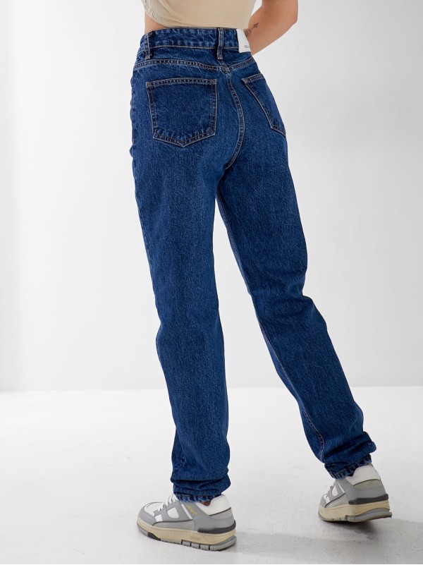 Джинси Stanley Mom жіночі  синього кольору