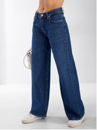 Джинси Spock Wide leg жіночі синього кольору