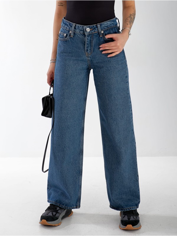 Джинси Everton Wide leg жіночі синього кольору
