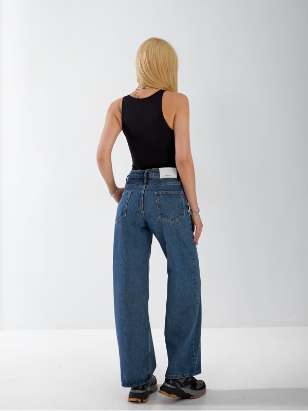 Джинси Everton Wide leg жіночі синього кольору