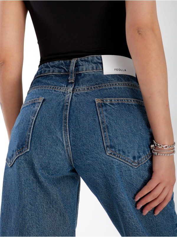 Джинси Everton Wide leg жіночі синього кольору