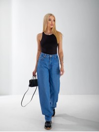 Джинсы Jim Baggy женские светло-синего цвета