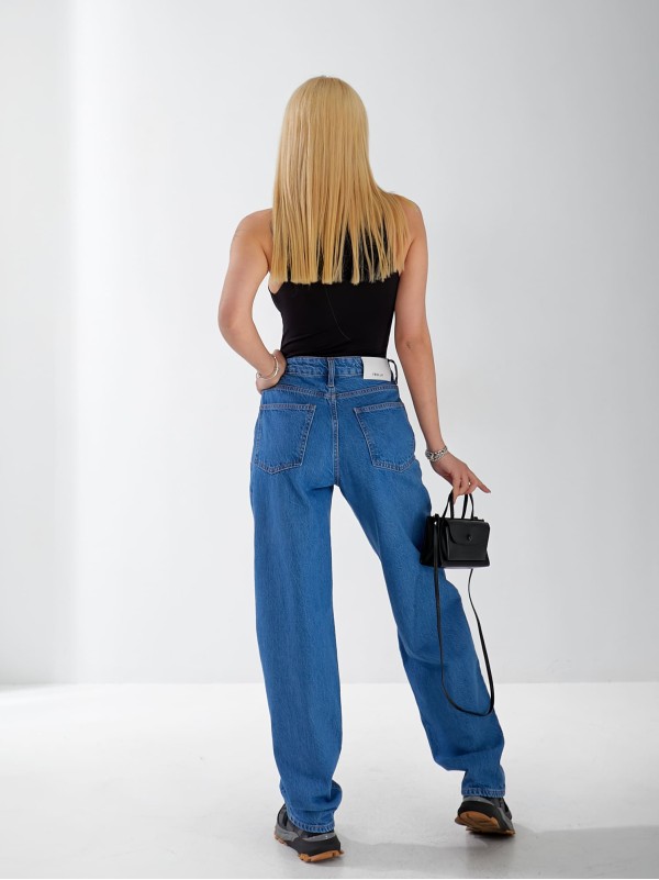 Джинсы Jim Baggy женские светло-синего цвета