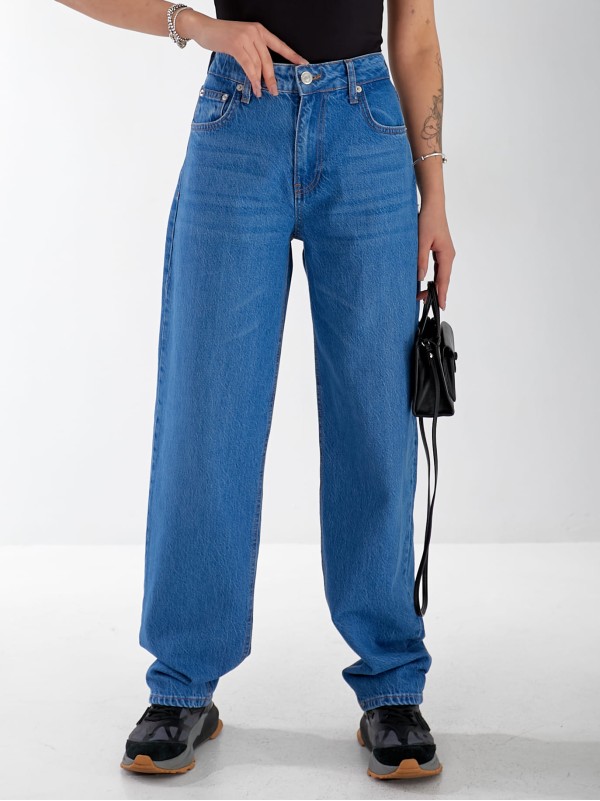 Джинсы Jim Baggy женские светло-синего цвета