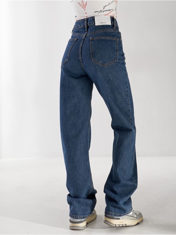 Джинси Ady Straight жіночі синього кольору