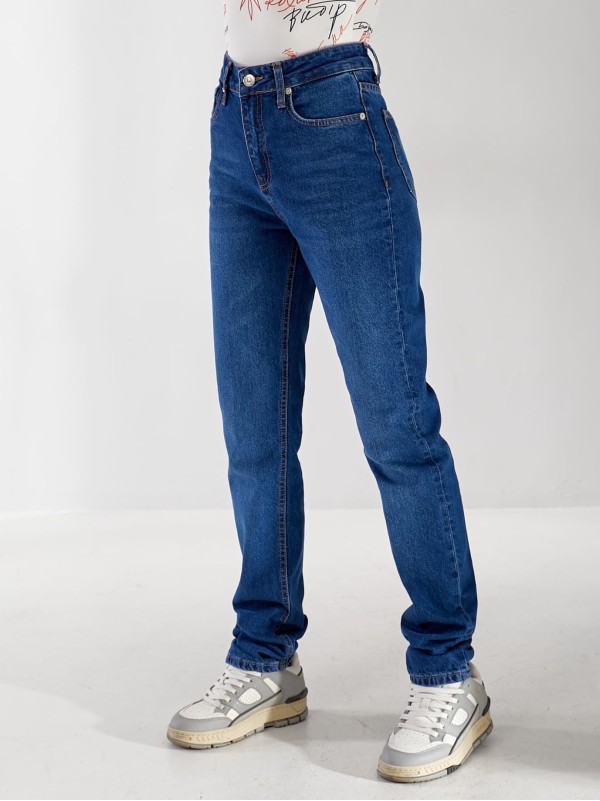 Джинси Holo Mom жіночі синього кольору