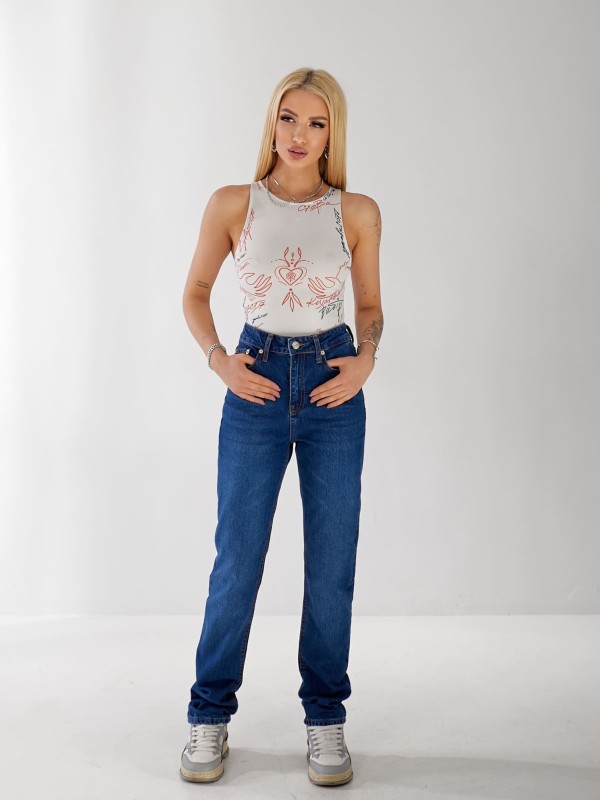 Джинси Holo Mom жіночі синього кольору