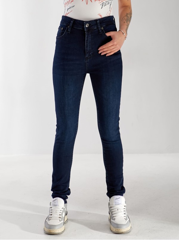 Джинси Guti Skinny жіночі темно-синього кольору