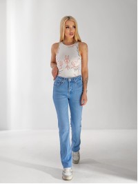 Джинсы Olivium Slim straight женские светло-синего цвета