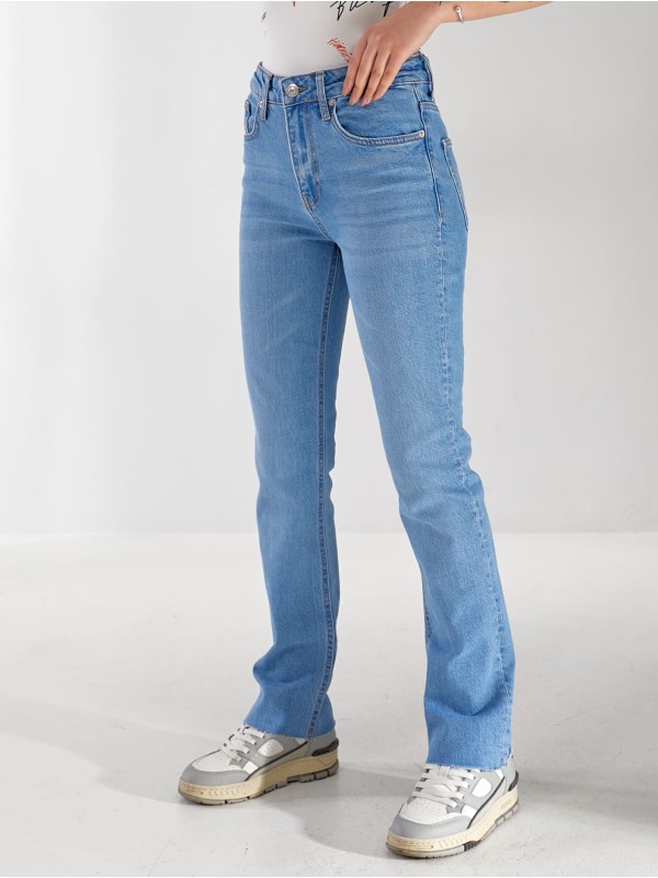 Джинсы Olivium Slim straight женские светло-синего цвета