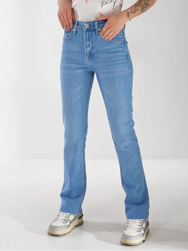 Джинсы Olivium Slim straight женские светло-синего цвета