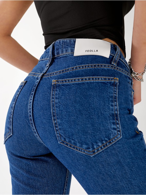 Джинси Pony Wide leg жіночі темно-синього кольору