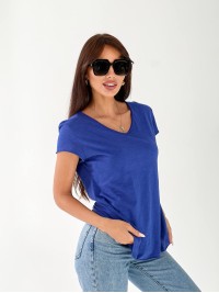 Базова жіноча футболка синього кольору