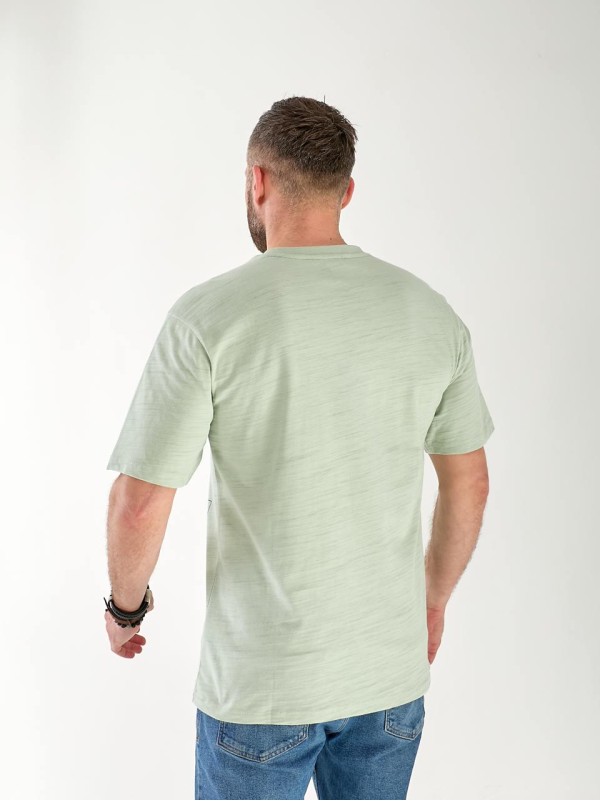 Мужская футболка с квадратами оливкового цвета