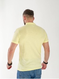 Мужская футболка поло с цветами желтого цвета