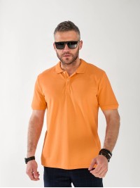 Мужская футболка поло оранжевого цвета