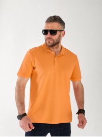 Мужская футболка поло оранжевого цвета