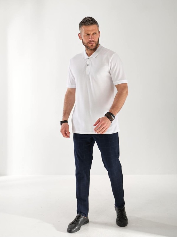 Чоловіча футболка-поло бiлого кольору