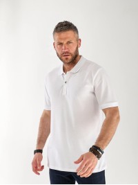 Чоловіча футболка-поло бiлого кольору