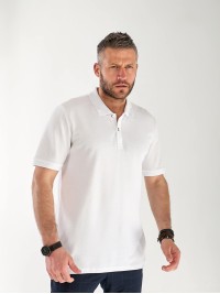 Чоловіча футболка-поло бiлого кольору